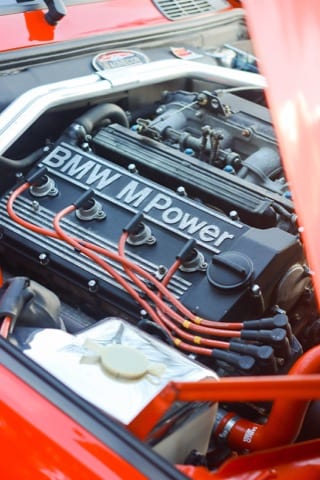 Inside of a BMW car enginer