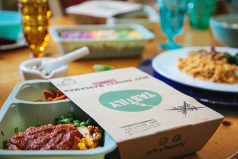 a tastily meal box of healthy food