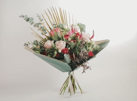 bouquet of flowers on a white background