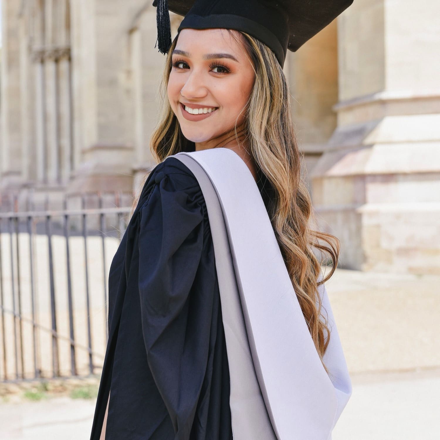 girl in graduation ceremony