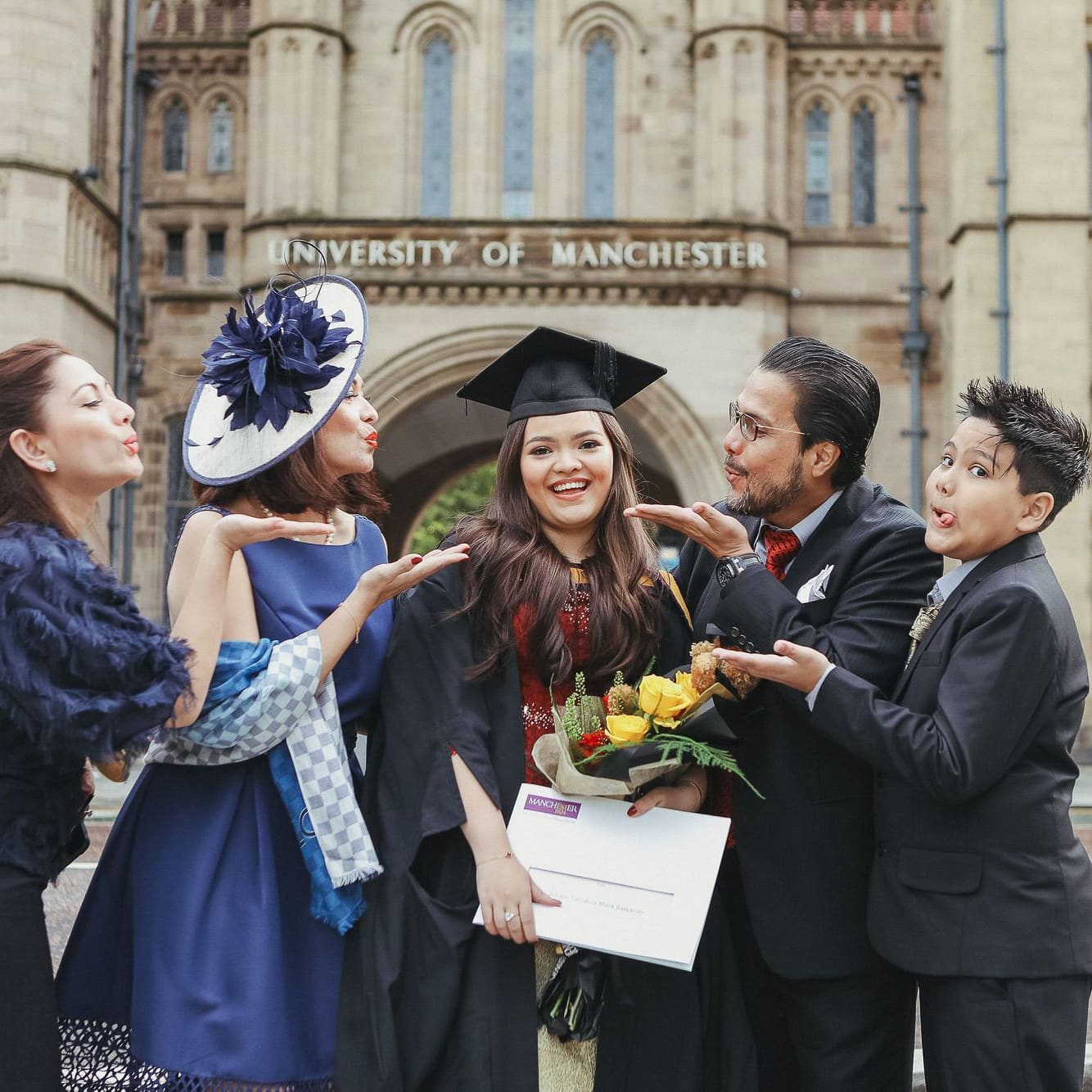 fun graduation photo